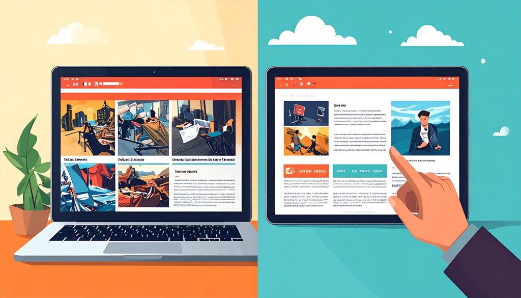 Turn Your Weekend into a Website: A Beginner's Guide to Building Sites for Local Businesses Firefly A Split Screen Image. On The Left A Messy Outdated Website On A Laptop. On The Righ 843594 1024x585