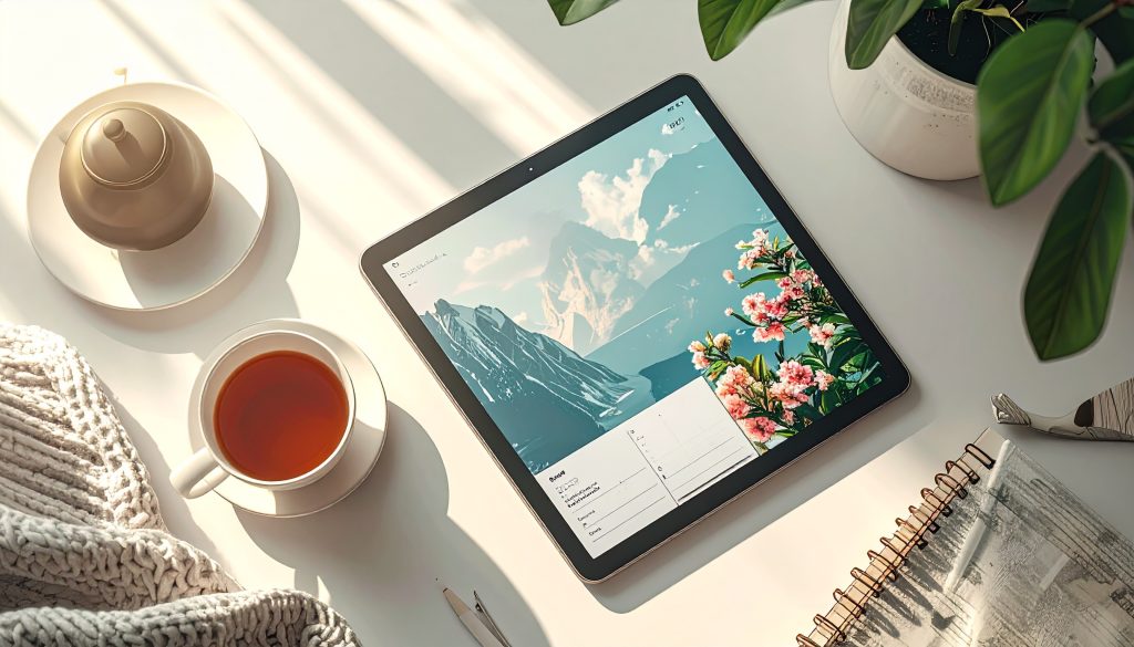 Your Knowledge is a Product: How to Create and Sell Digital Guides on Etsy Firefly A Stylish Flat Lay Of A Tablet Showing A Beautiful Digital Planner Next To A Cup Of 81761 1024x585