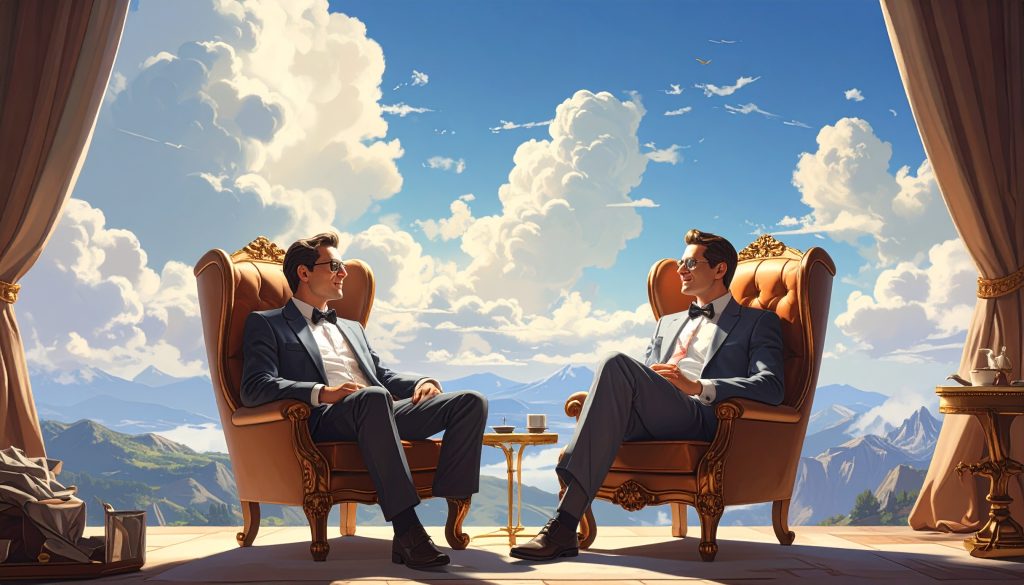 Firefly Luxury Type Two Man Sitting Luxury Chairs Calling Looking Sky Luxury Background 170820 1 1024x585